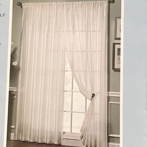 💞 New 54" x 84" Sheer White Curtain Panel